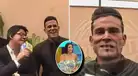 Karla Tarazona y Christian Domínguez se reencuentran EN VIVO y bromean: "Como en Hola a todos"