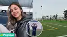 ¡Su fan número uno! Luciana Fuster alienta a Patricio Parodi en campeonato de fútbol y él le responde con tierno gesto