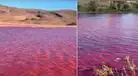 Río Nilo cubierto de un color rojizo en sus aguas era la laguna Roja en Chile