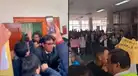 Congresista Alejandro Muñante es expulsado de la UNMSM por estudiantes: "San Marcos es del pueblo, no de corruptos"