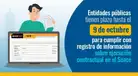 OSCE insta a entidades públicas a subsanar registro de información