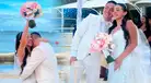 Gaby Zambrano y Johnny Lau se casaron en una romántica ceremonia frente al mar en México