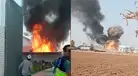Incendio en Lurín: difunden videos de cómo onda explosiva lanza por los aires a un vecino que grababa el siniestro