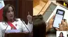 ¡Atrapada! Congresista ignora a Dina Boluarte y prefiere ver TikTok en vez de escuchar el mensaje a la Nación