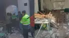 Parte del techo de la comisaría de Surquillo se cae y deja tres heridos: video muestra el fuerte impacto