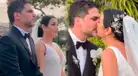 Natalia Salas rompe en llanto al casarse con Sergio Coloma en emotiva boda religiosa