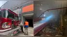 Incendio en el antiguo estudio de América Televisión: bomberos atienden la emergencia en el tercer piso