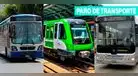 Paro de transporte del 14 de enero: horarios y rutas del Metropolitano, Corredores y Metro de Lima