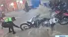 “Se cayó el cielo” en Tarapoto: lluvias intensas inundan la ciudad; motocicletas fueron arrastradas por el agua