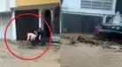 Lluvia en Arequipa | mujer es arrastrada por desborde de una torrente: "agárrala"