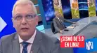 Günter Rave pasa TREMENDO SUSTO EN VIVO por SISMO de magnitud 5.0 que sacudió Lima y Cañete: "Está siendo muy fuerte"