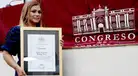 Ruth Karina tras condecoración en el Congreso: “Tengo una carrera limpia”