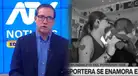 Noticiero de ATV lanza en vivo 'AMPAY' de su reportera con hombre en plena cobertura del 'Mundialito': "Un romance espontáneo"