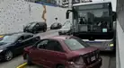 Accidente en Vía Expresa: conductor imprudente invade vía del Metropolitano y provoca fuerte choque