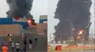 URGENTE | Voraz incendio consume fábrica en Lurín: más de 10 unidades de bomberos atienden emergencia de código 3