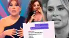 Magaly Medina tiene FUERTE reacción en vivo al ver los CHATS PRIVADOS donde Ethel Pozo la 'INSULTA': "Eso lo sacan las b..."