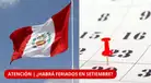 ATENCIÓN | ¿NO HAY FERIADOS EN SETIEMBRE? Estas son las regiones que SÍ tendrán días libres y las FECHAS OFICIALES