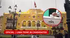 ¡LIMA YA TIENE A SUS CANDIDATOS! Estos son los 26 postulantes que buscan la Alcaldía: REVISA LA LISTA