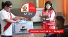 ¿PUEDES FALTAR AL TRABAJO ESTE 4 DE OCTUBRE? MTPE recuerda las FACILIDADES LABORALES para VOTAR y ser miembro de mesa