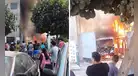 Incendio en Santa Anita | Bus de TRANSPORTE PÚBLICO se consume cerca del mercado Andahuaylas: esto se sabe