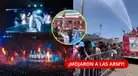 ¡LAS ARMY TERMINARON EMPAPADAS! Bomberos LANZAN AGUA a fans de BTS que esperaban ingresar a San Marcos: ¿qué pasó?