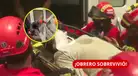 ¡QUEDÓ SEPULTADO A 3 METROS! Obrero sobrevive tras derrumbe en Ventanilla y es rescatado con vida | VIDEO