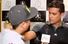 Christian Domínguez responde a periodista y lo toma del pescuezo [VIDEO]