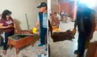 ¡Más cuidado! Familia peruana horneó un chancho para la cena navideña, pero sufrió un incidente por bailar huayno [VIDEO]