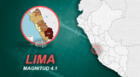 Temblor en Lima, de magnitud 4.1, se registró la mañana de este martes, según IGP