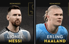 Lionel Messi y Erling Haaland encabezan las nominaciones al Balón de Oro 2023