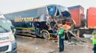 Conductor de bus interprovincial muere tras chocar contra tráiler en la Panamericana Sur: hay 13 heridos
