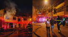 Hombre se echa gasolina en el cuerpo y provoca gigantesco incendio tras discusión con su pareja en SJL