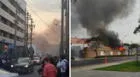 Surco: gigantesco incendio se registró cerca a la clínica San Pablo
