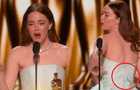Emma Stone gana como 'Mejor actriz' en los Premios Oscar 2024 y recibe su estatuilla con su vestido roto