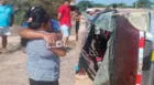 Lambayeque: miniván con pasajeros a bordo se despista en terrible accidente y hay 1 muerto