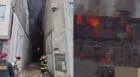 Persona queda atrapada en incendio en jirón Áncash y se comunica desde el último piso pidiendo ayuda