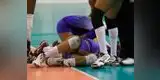 Voleibolista dominicana sufre fractura en la pierna (Video)