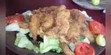 Huevera frita de pescado
