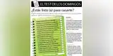El test de los domingos: ¿Estás listo (a) para casarte?
