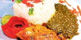 Pollo mechado con lentejas  