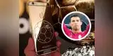 Cristiano Ronaldo se mandó a hacer un celular con logo del Balón de Oro