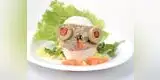 Huevo relleno con anchoveta