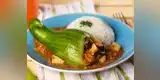 La receta popular: caigua rellena de verduras