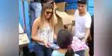 Paolo Noel y Alondra Noela repartieron regalos a niños pobres de Comas