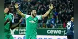 Claudio Pizarro alcanzó su gol 100 con camiseta del Werder Bremen
