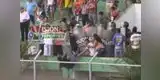 Segunda División: Policía empuja a hincha que cae de la tribuna (VIDEO)