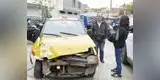 PNP: Un capitán provoca accidente vehicular en San Martín de Porres