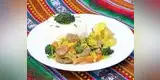 Saltado de lisas con carne