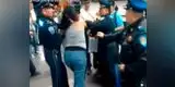 YouTube: mujer agrede a policía debilucha (VIDEO)