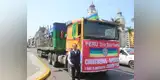 Chincheros entrega a Nancy Lange unas 35 toneladas de alimentos para damnificados